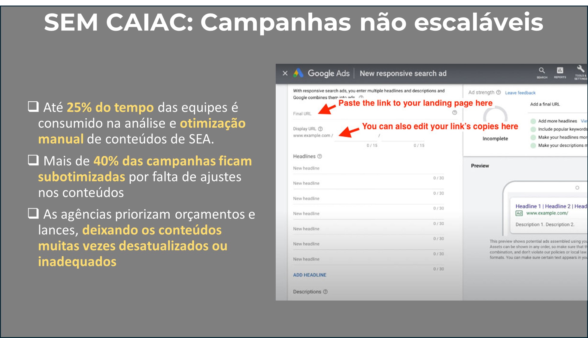 Em breve